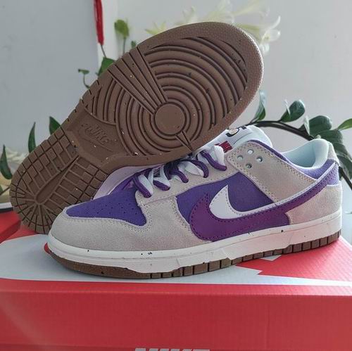 Cheap Nike Dunk White Purple Double Swoosh Shoes Men and Women-100